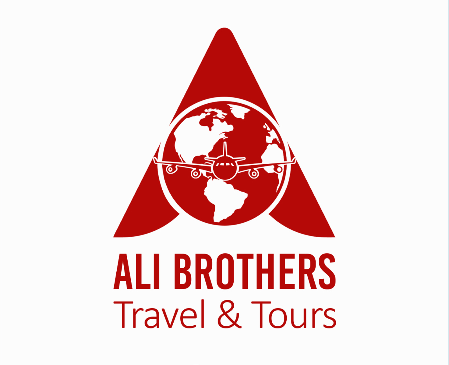 Red Ali Brothers logo and Travel and Tours wordmark on a white background.